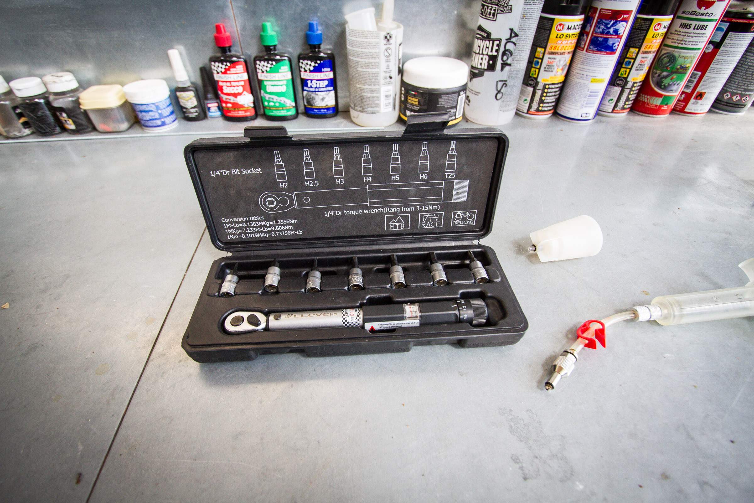 A Torque wrench, this is a very important tool for all budding racers to own. Over-tightening bolts can be as bad as under-tightening, risking damaging parts.